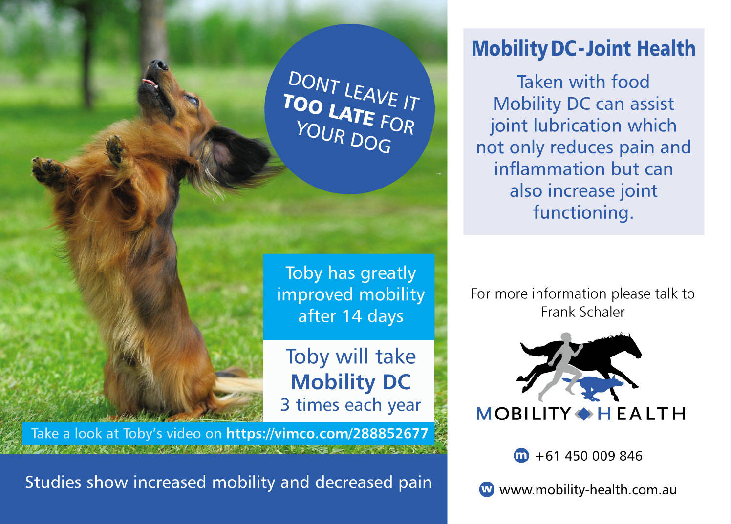 Post Card design for Mobility Health